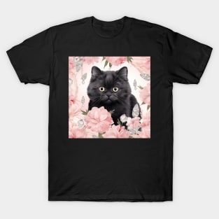 Black British Shorthair Cat T-Shirt